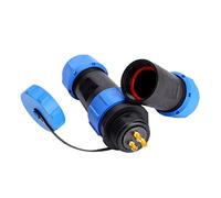 Lmrysalque SP21 IP68 2/3/4/5/7/9/12 Pines cable de enchufe de aviación impermeable conector en línea (Abin)