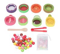 Lmrysalque Taza de clasificación, juguetes educativos, clasificación de colores en forma de fruta y juguete de entrenamiento sensorial para educación temprana