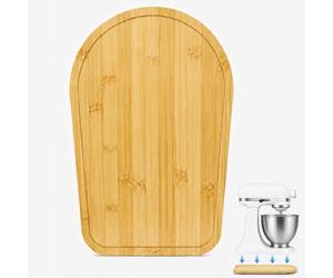 LMSAWK Mezclador Deslizante de Bambú, Compatible con KitchenAid de 4,5/5 Cuartos de galón con Cabezal inclinable, Alfombrilla Deslizante para Electrodomésticos, para 5K45SS, 5KSM175PS, 5KSM125