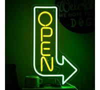 LMSIGNLY Cerveza Fría Letrero de Neón Letrero de Neón Letrero de Neón de Cerveza (Amarillo abierto)