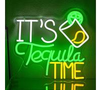 LMSIGNLY Cerveza Fría Letrero de Neón Letrero de Neón Letrero de Neón de Cerveza (Tequila verde)