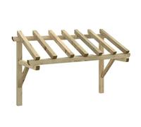 LMTYOENFG Marquesina para puerta, 200 x 100 x 100 cm, madera maciza de pino | Toldo rústico de madera para puerta y entrada. La madera de pino resistente le da a la fachada un encanto atemporal.