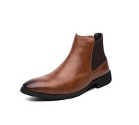 LMUIPMAA Botas Chelsea para Hombre Botas de Vestir Formales