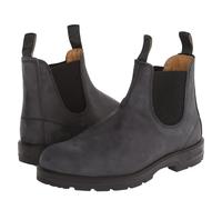 LMUIPMAA Hombres Botines Chelsea Tobillo Alto Botas De Vestir,Gris,41 EU