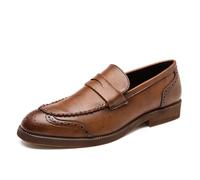 LMUIPMAA Mocasín De Hombre Casuales Zapatos De Vestir Cuero Sintético Pantuflas