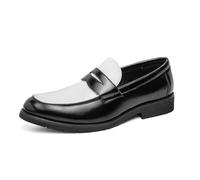 LMUIPMAA Mocasines de Hombre Casuales Zapatos de Vestir Zapatos Hombre Fiesta Casual Cómodos Zapatos,Negro,38 EU