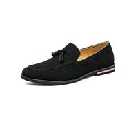 LMUIPMAA Mocasines para Hombre Zapatos Casuales Sin Cordones Zapatos De Vestir Ligeros para Oficina, Trabajo Diario Y Viajes,Negro,39 EU