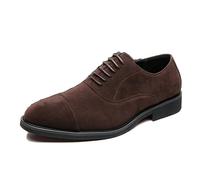 LMUIPMAA Zapatos de Cordones Zapatillas de Vestir Oxfords Clásico Formales Derby para Hombre