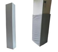 LMUTUNMPA Acolchado de Poste Cuadrado Gris - Almohadilla de Espuma de protección contra choques for Escuela, estacionamiento, cancha de Baloncesto y Patio - 1 Pieza(122cm 4.5inchx4.5inch(11x11CM))