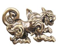 LMUTUNMPA Adorno de Feng Shui, del Dios la Riqueza, Estatua Unicornio latón Pi Yao Kylin Colgante