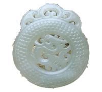 LMUTUNMPA Colgante Feng Shui, jade antiguo, collar de hetiano for hombres y mujeres, colgante Hanfu Yu Peiyu, hecho a mano piedra