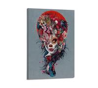 LMXKFY Póster decorativo del Día de los Muertos, lienzo, póster de pared e impresión artística moderna para decoración de dormitorio familiar, 20 x 30 cm