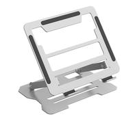 LMXRYPD Acero Soporte Lptop, Refrigeración Portátil Plegable Soporte, Altura Ajustable, Compatible con Dispositivos de 10 a 15,6 Pulgadas(Silver)