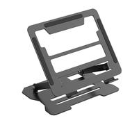 LMXRYPD Acero Soporte Lptop, Refrigeración Portátil Plegable Soporte, Altura Ajustable, Compatible con Dispositivos de 10 a 15,6 Pulgadas(Black)