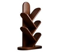 LMXRYPD Estanteria Libros, Librería de Pie de Varios Niveles, Estante Que Ahorra Espacio, Estructura Robusta y Estable, Ideal para el Hogar, la Oficina o la Sala de Estar(Brown,Small)