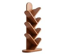 LMXRYPD Estanteria Libros, Librería de Pie de Varios Niveles, Estante Que Ahorra Espacio, Estructura Robusta y Estable, Ideal para el Hogar, la Oficina o la Sala de Estar(Natural,Medium)