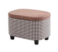 LMXRYPD Pequeño Reposapiés Multifuncional con Almacenamiento y Tapa Abatible, Ahorro de Espacio, Ideal para Sala de Estar, Dormitorio y Recibidor(Brown)