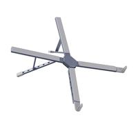 LMXRYPD Plegables Laptop Stand, Disipación de Calor Hueca, Ajuste Ergonómico de 6 Velocidades Compatible con Computadoras Portátiles de 11 a 15,6 Pulgadas(Silver)