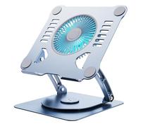 LMXRYPD Soporte Ordenador Portatil. con Base Giratoria 360, ángulo y Altura Ajustables. para Portátiles y Tabletas de Menos de 20,9 Pulgadas(Deep Space Gray,C)