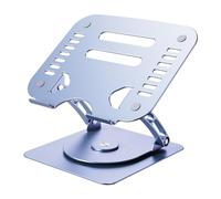 LMXRYPD Soporte Ordenador Portatil. con Base Giratoria 360, ángulo y Altura Ajustables. para Portátiles y Tabletas de Menos de 20,9 Pulgadas(Deep Space Gray,A)