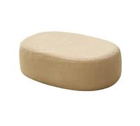 LMXRYPD Taburete Reposapiés para Debajo del Escritorio, Pequeño Escalón, Reposapiés Suave y Tapizado con Funda Extraíble, para el Hogar, Sala de Estar y Dormitorio(Natural,Small)