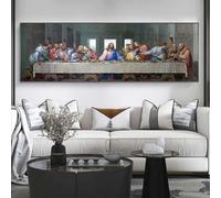 LMYCHENG Cuadro clásico en lienzo de La Última Cena: Leonardo da Vinci, obras de arte famosas, pósteres e impresiones para decorar la pared del hogar (70 x 210 cm/sin marco)