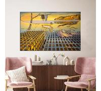 LMYCHENG Decoración de pared de Salvador Dalí, obras de arte famosas, carteles e impresiones surrealistas, mural de arte clásico Desintegración de la perseverancia, 50 x 75 cm, sin marco.