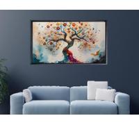 LMYCHENG Pósteres e impresiones de árboles coloridos y fascinantes, lienzo, imágenes artísticas de pared, para sala de estar, decoración de pared del hogar, mural de 60 x 120 cm.