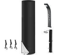 LMYDIDO Funda Ducha Solar Exterior 230 x 67 cm, 420D Impermeable Antipolvo Protector Solar de Jardín con Cordón de Ajuste y Bolsa de Almacenamiento