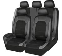 LMYFCL66 9 Piezas Funda Asiento Coche para Chrysler Nassau 2007,Impermeable Transpirable de Asiento Cubreasientos Cuero Coche Accesorios,Grey