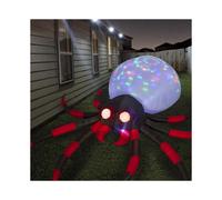 LN-7.8ft Halloween Inflatables Outdoor Halloween Decorations with Giant Red Spider with Built-in Magic Led Light, Halloween Decorations for Garden And