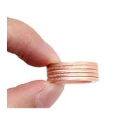 Lnanqing-Arandela de sellado 5 unids M6-M20 o anillo de anillo anillo de sellado de la arandela de cobre Barco de la arandela del aplastamiento de la arandela plana anillo de anillo, Robusto y durader