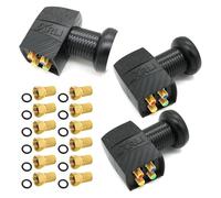 LNB Quad Sat HD 3 x Unidades LNB Digital 0.1 dB, incluye 12 x F Juego de cker en oro conector 4 K Protección contra la intemperie universal LMB Arandela de goma TV Arli directamente Conector Cuatro 4. participantes