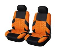LNCZX Coche Juegos de Cubreasientos para Peugeot 206 CC SW 207 208 307 CC/3008, Protección Asientos Delanteros Traseros 2 Plazas Resistente Desgaste Rayones Accesorios,Orange