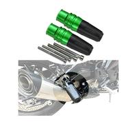 LNCZX Set de 2 Unidades Topes para Ducati Monster S4 2001 2002 2003 2004 2005 Deslizador de Cuadro Protección de Cuadro Piezas Accesorios para Motocicleta,Green