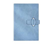 LNFHHFEC Cuaderno Cuaderno A5, cuero fino de PU, 224 páginas de papel grueso premium, 5,6" x 8,4", se coloca plano, diario de viaje for reuniones de negocios, versátil y elegante(D)