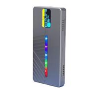 Lnfxkvva Carcasa RGB SSD M2 NVME NGFF de 10 Gbps con pantalla de visualización M/B+M Key M.2, carcasa externa HD de 4 TB tipo C Ard Drive