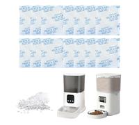 LNGJIN 25 g x 25 unidades de gel de sílice desecante, desecante para comederos automáticos de gato, bolsa de sílice, desecante de repuesto para comederos automáticos de 5 litros