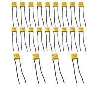 LNGJIN Condensadores de Seguridad,22 Piezas 0.22µF 275V X2 Condensadores de Supresión LED,Condensador Polipropileno,Radial Condensador de Seguridad,para Luces Direccionales, Lámparas LED Intermitentes