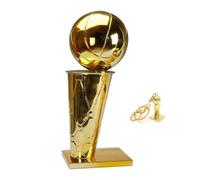 LNGODEHO Réplica del Trofeo del Campeón de Baloncesto Larry O'Brien, Golden State Crafts Souvenirs, modelo de premio chapado en premio (45 cm)