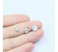 LNHBZ 10/20 piezas de mini colgantes de dijes encontrados, hechos a mano, impermeables, accesorio de joyería de moda para mujer, plateado, 20 piezas, 4,0 mm