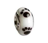 LNHBZ 2025classic Abalorios de cristal de Murano con forma de flor, hoja y arcoíris cósmico en plata de ley 925 para pulseras, joyería para mujer -AMC013469-2
