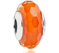 LNHBZ 2025classic Abalorios de cristal de Murano con forma de flor, hoja y arcoíris cósmico en plata de ley 925 para pulseras, joyería para mujer -AMC013054