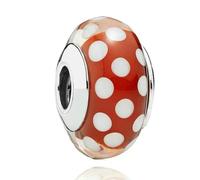 LNHBZ 2025classic Abalorios de cristal de Murano con forma de flor, hoja y arcoíris cósmico en plata de ley 925, compatibles con pulseras, joyería para mujer -AMC013075