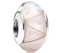 LNHBZ 2025classic Abalorios de cristal de Murano con forma de flor, hoja y arcoíris cósmico en plata de ley 925, compatibles con pulseras, joyería para mujer -AMC012374