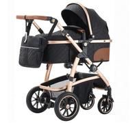 Lnhcrbs Cochecito Bebe 3 Piezas,Cochecito Bebe Cuenta con Un Manillar Ajustable en Altura,Silla de Paseo También Está Equipada con Una Mosquitera y Una Bolsa Para Mamá, Portavasos