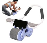 Lnhgh AB - Máquina de entrenamiento abdominal automática - Rueda abdominal desmontable con soporte de codo - Deslizadores portátiles para entrenamiento, lesiones abdominales para el hogar,
