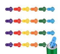 Lnhgh Abrelatas Manual - 24 Protectores de Cajas | Accesorios de Cocina Coloridos para Bebidas - Ideal Personas Mayores Viajes Camping Picnic Playa Casa Fiestas Estudiantes