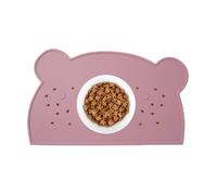 Lnhgh Alfombrilla para perros para comida y agua, alfombrilla para comida para gatos, bordes elevados para comida para perros y cuencos de agua, almohadilla de émbolo de lavado antideslizante