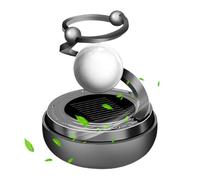Lnhgh Ambientador de aire para coche con energía solar, aromaterapia con energía solar para coche - Porta perfumes giratorio solar con diseño de bola de estrella,360 grados de difusor ajustable del